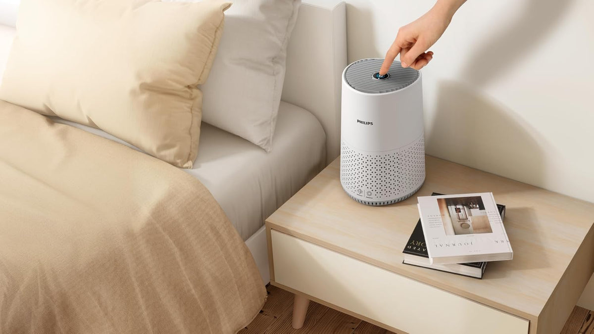 Philips Air Purifier, For Rooms Up To 44m², 170m³/h CADR, Sleep Mode — White/Silk Beige