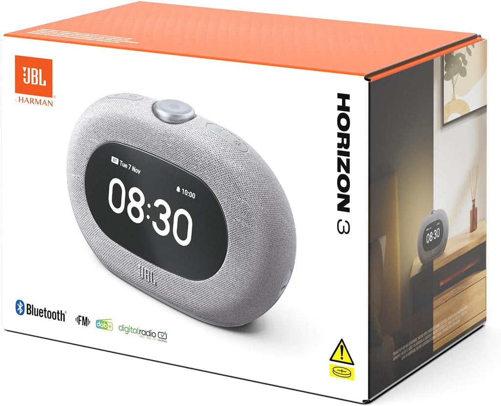 JBL Horizon 3 Bluetooth Clock Radio — Grey