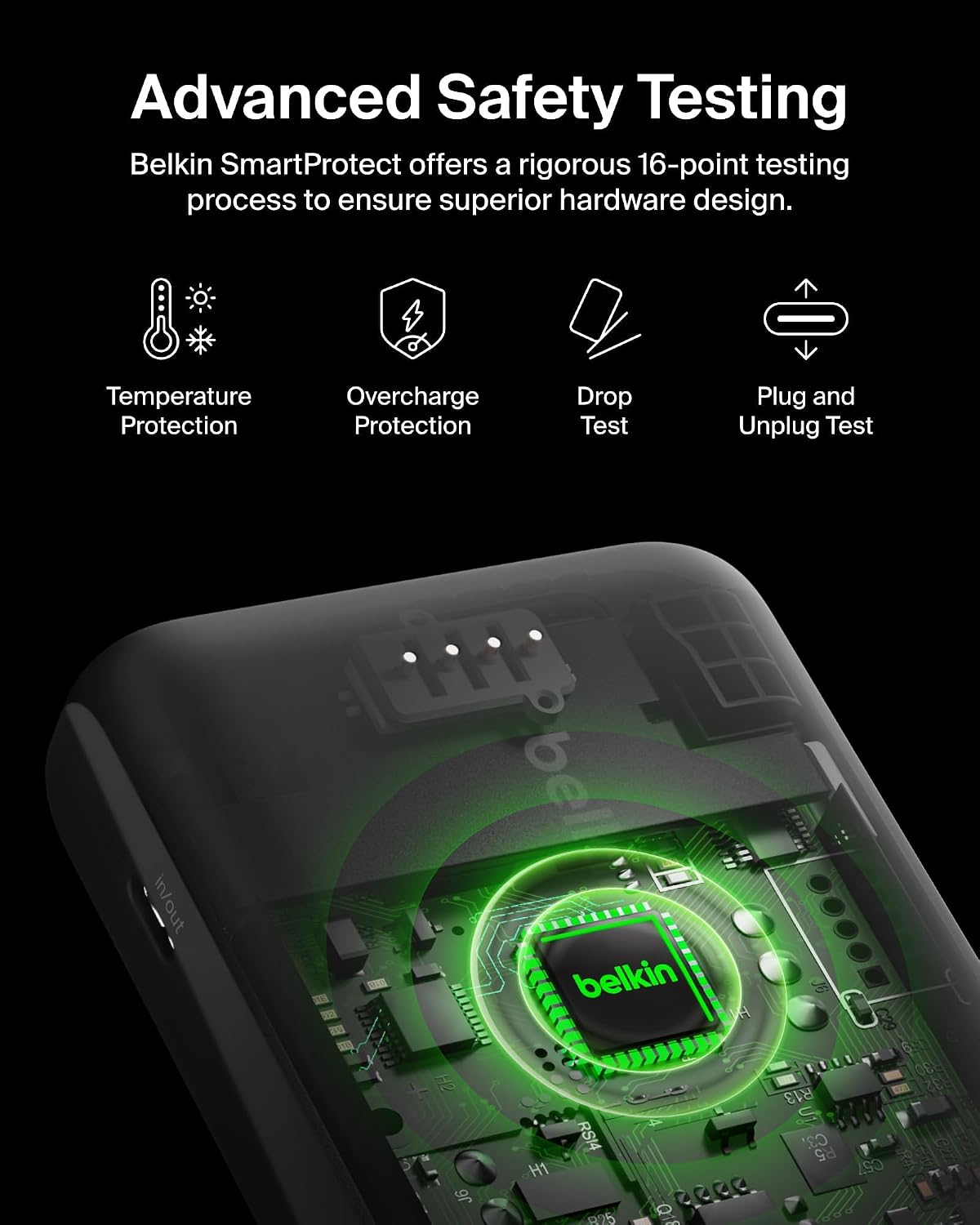 Belkin USB C Portable Charger 20000 Mah, 20K Power Bank With Type Input Output Port And 2 A Ports Included To Cable For Iphone, Galaxy, More – Black