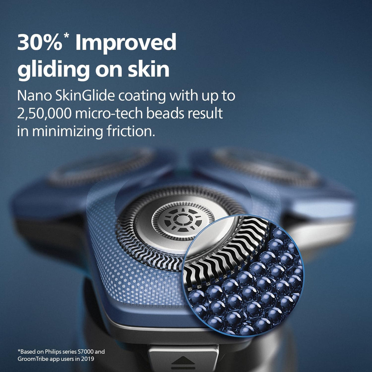 Philips Shaver Series 7000 - Wet & Dry Mens Electric Shaver with SkinIQ Technology, Pop-up Trimmer, Charging Stand, Travel Case and Cleaning Brush (Model S7887/35) — Dark Chrome