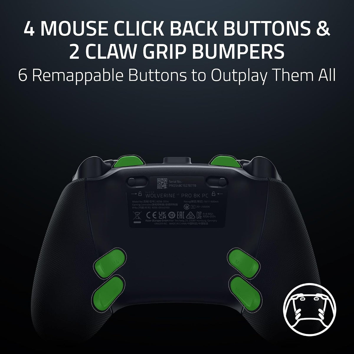 Razer Wolverine V3 Pro 8K PC — Black — product image 4