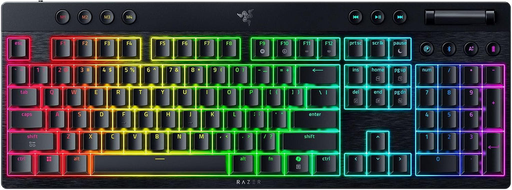 Razer BlackWidow V4 Low Profile HyperSpeed Wireless Mechanical Gaming Keyboard (Green Switch) — main product image