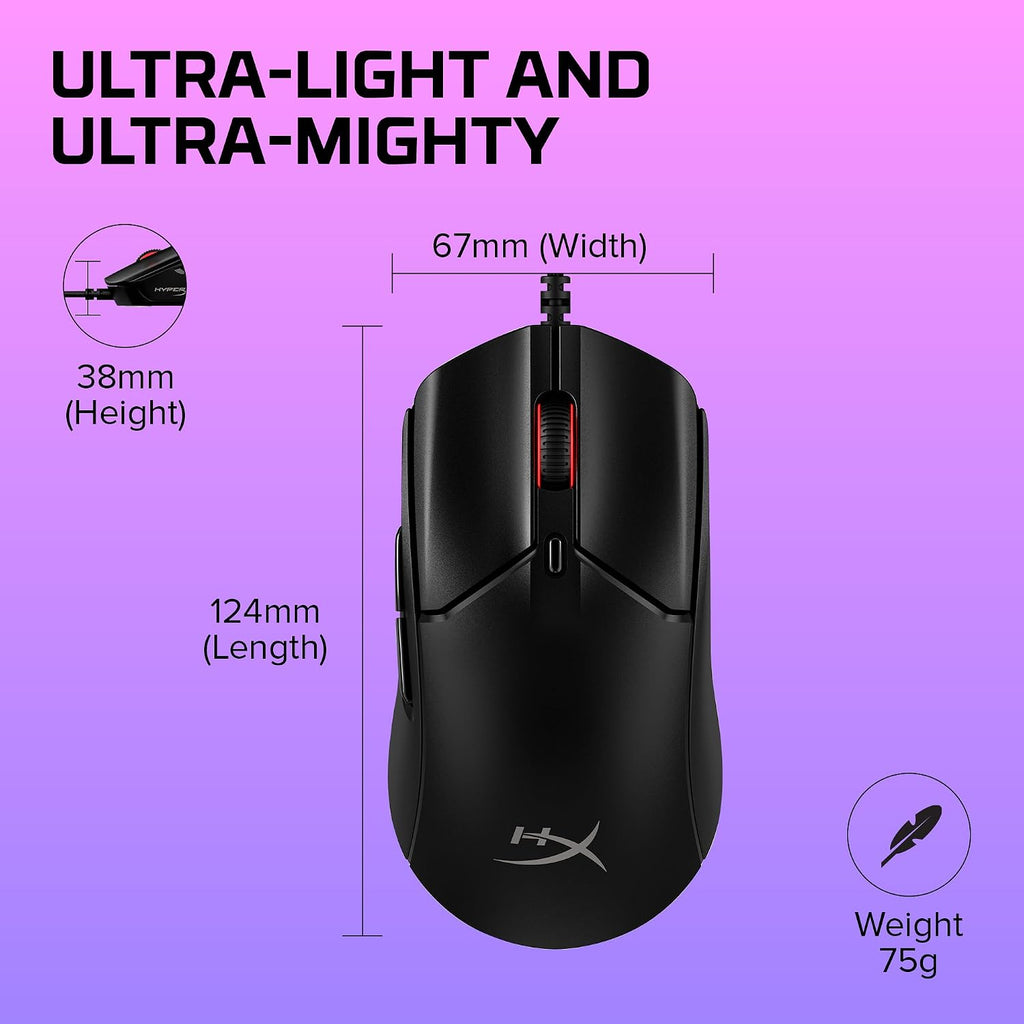 HyperX Pulsefire Haste 2 Gaming Mouse — Black — product image 6