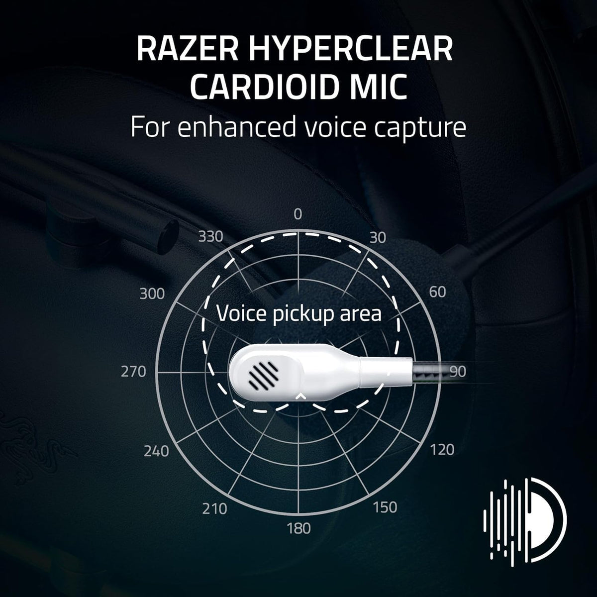Razer BlackShark V2 X PlayStation licensed Gaming Headset — White — product image 4