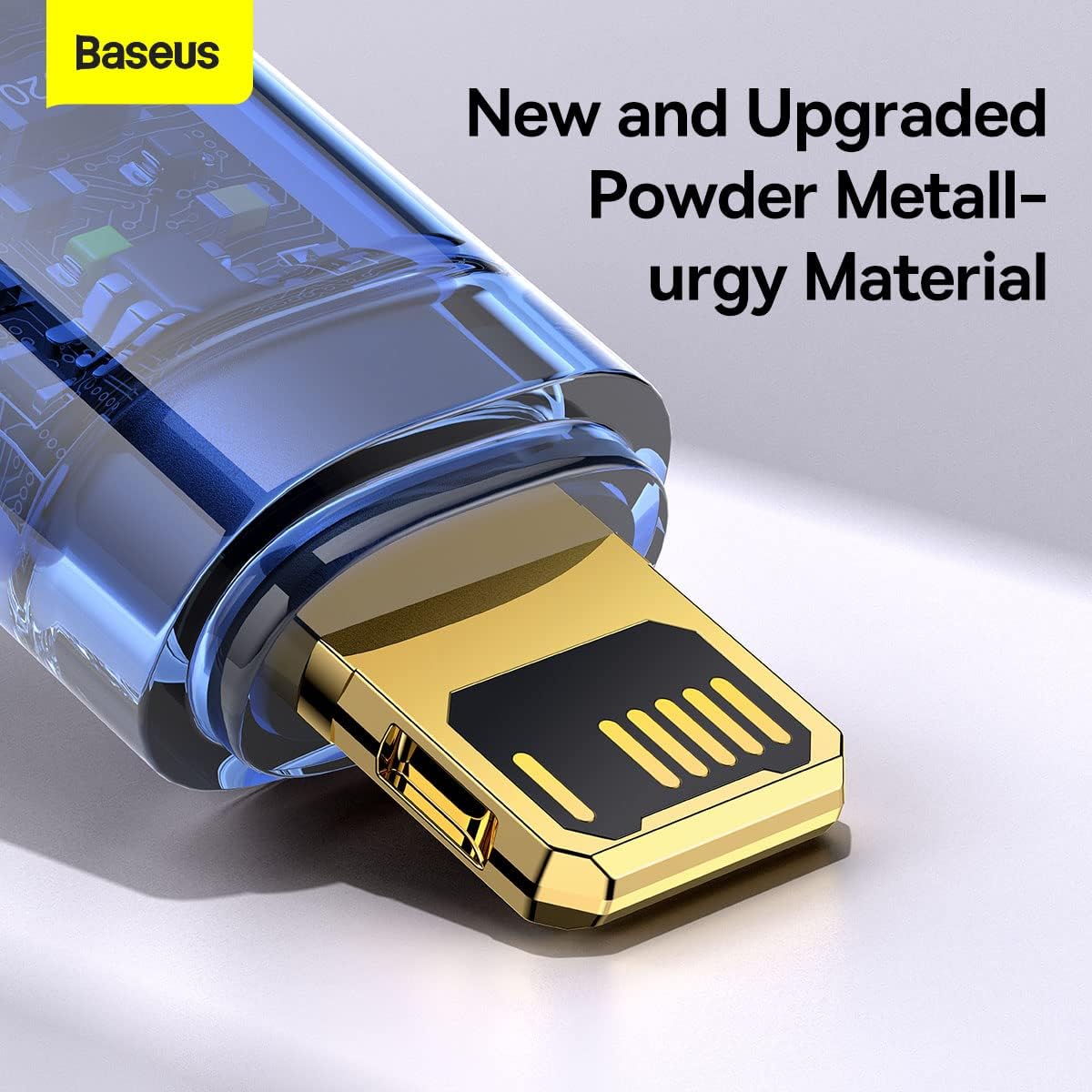 Baseus Explorer Auto Power-Off USB-A to Lightning Cable 2.4A — 1m — Blue