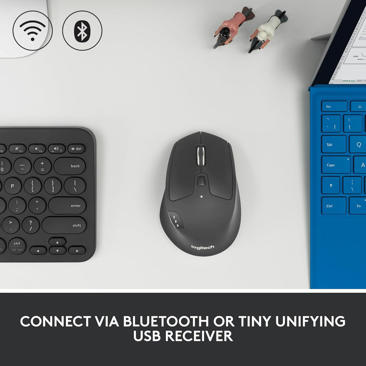 Logitech M720 Wireless Mouse — Graphite
