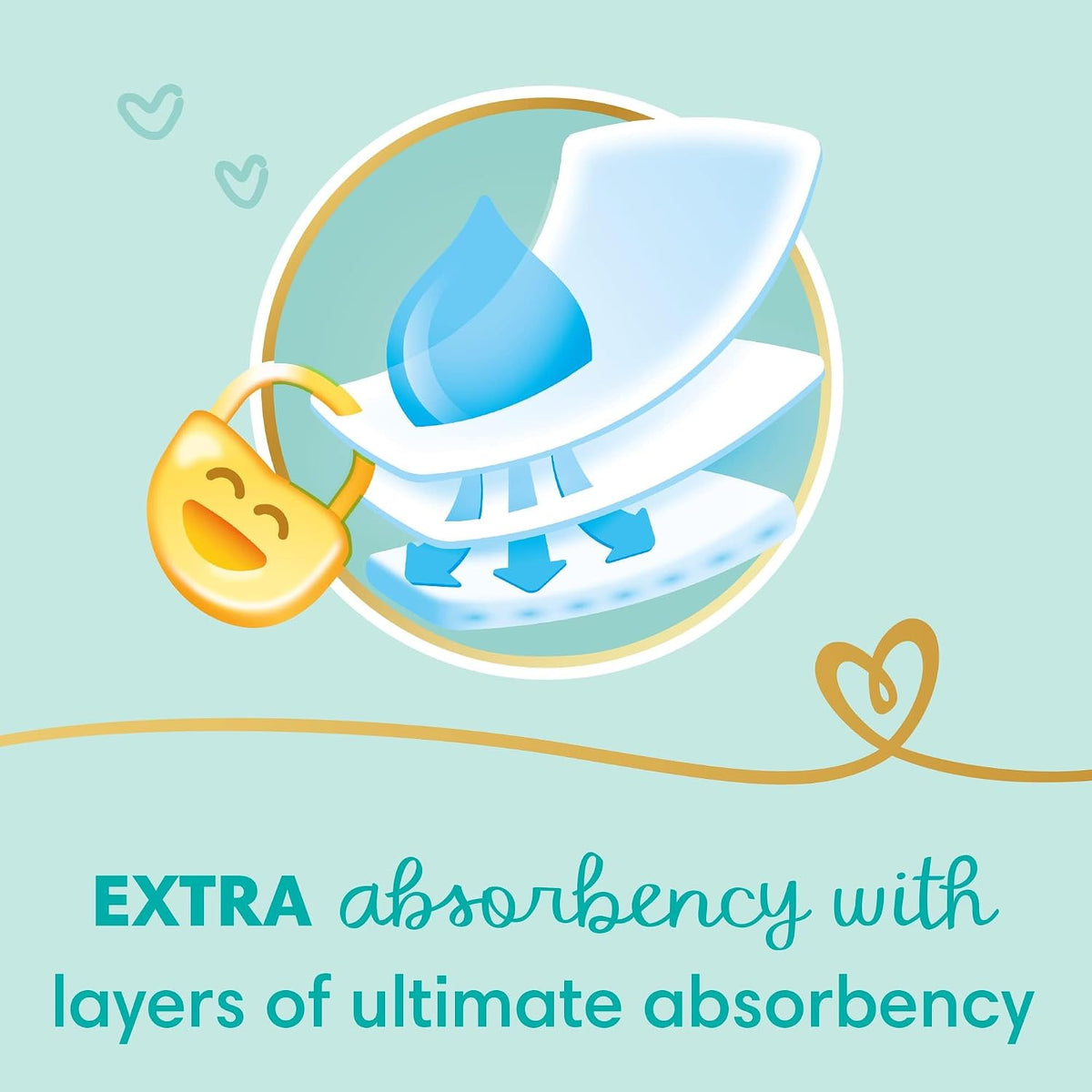 Pampers Premium EXTRA CARE Diapers, Size 2, 3-8 kg, with Lotion with Aloe Vera, 70 Baby Diapers
