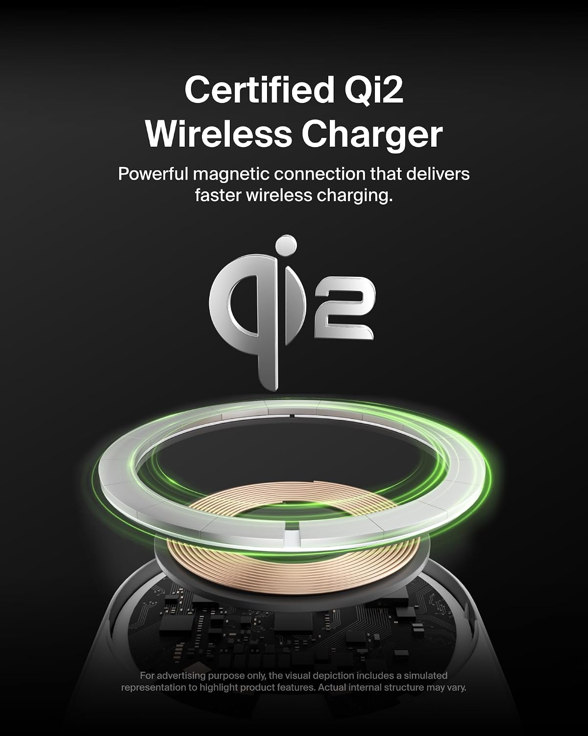 Belkin MagSafe Charger Compatible Magnetic Wireless Car Charger 15W - BoostCharge Pro MagSafe-Compatible Charger for Qi2, Magnetic Car Vent Phone Mount for iPhone 16, 15, 14, 13, & 12 Series - Gray