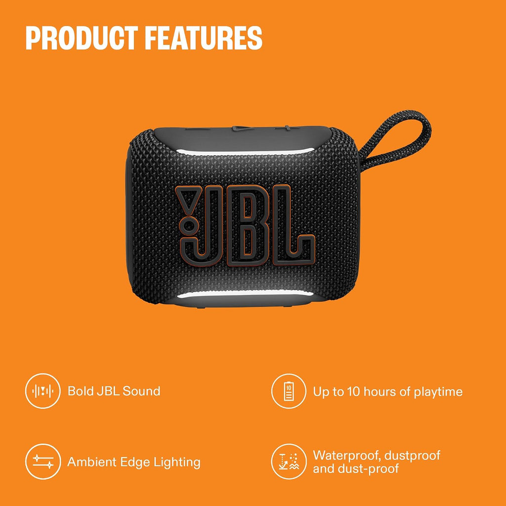 JBL Go 5 Portable Bluetooth Speaker — Black