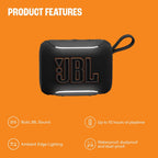 JBL Go 5 Portable Bluetooth Speaker — Black