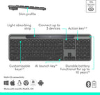 Logitech Signature Slim Solar+ Keyboard — Graphite