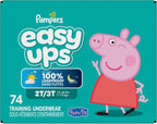 Pampers Training Pants - Easy Ups Girls & Boys - Size 2T-3T, 74 Count, My Little Pony Potty Underwear (Packaging May Vary)