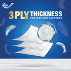 Fine Deluxe Toilet Tissues Paper 24 Rolls, 140 sheets x 3 Ply (Pack of 2) — additional view 4
