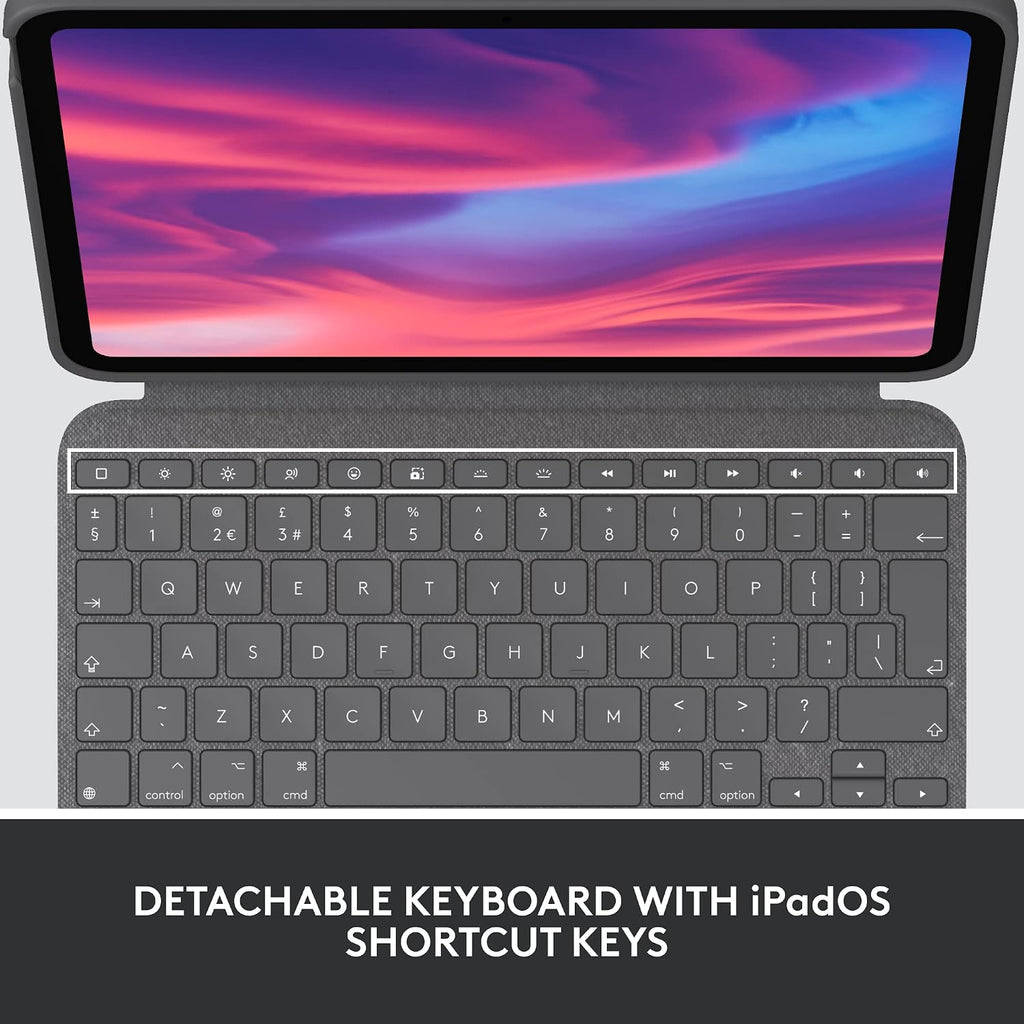 Logitech Combo Touch Keyboard Case for iPad 10th Gen / A16 — Grey