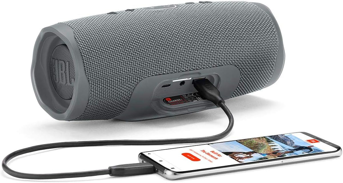 JBL Charge 4 Portable Bluetooth Speaker — Grey