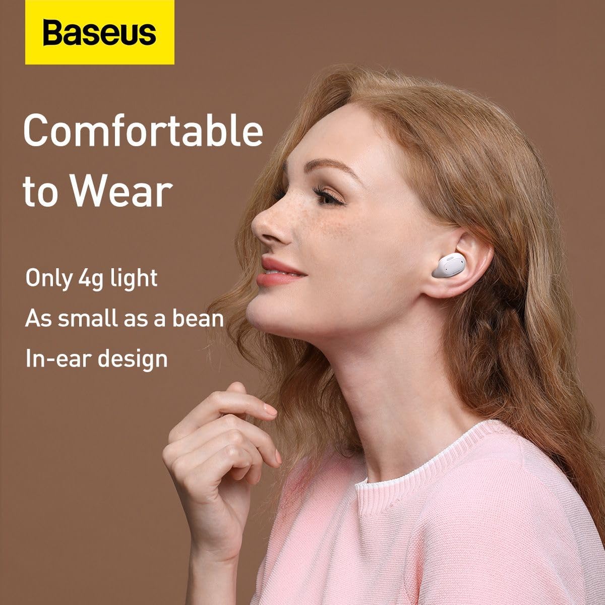Baseus Bowie WM01 Wireless Earbuds — White