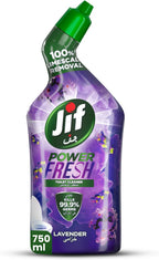 JIF Power Fresh Toilet Cleaner Liquid, Lavender, 750ml — front product image