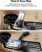 Belkin Wireless Car Charger, Magnetic Car Vent Mount & Dash Mount with USB C Cable, MagSafe Compatible Fast Charging for iPhone 17, Galaxy S25, Pixel 10, & More - Qi2 Travel Car Accessories - Black