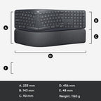 Logitech K860 Keyboard — Grey