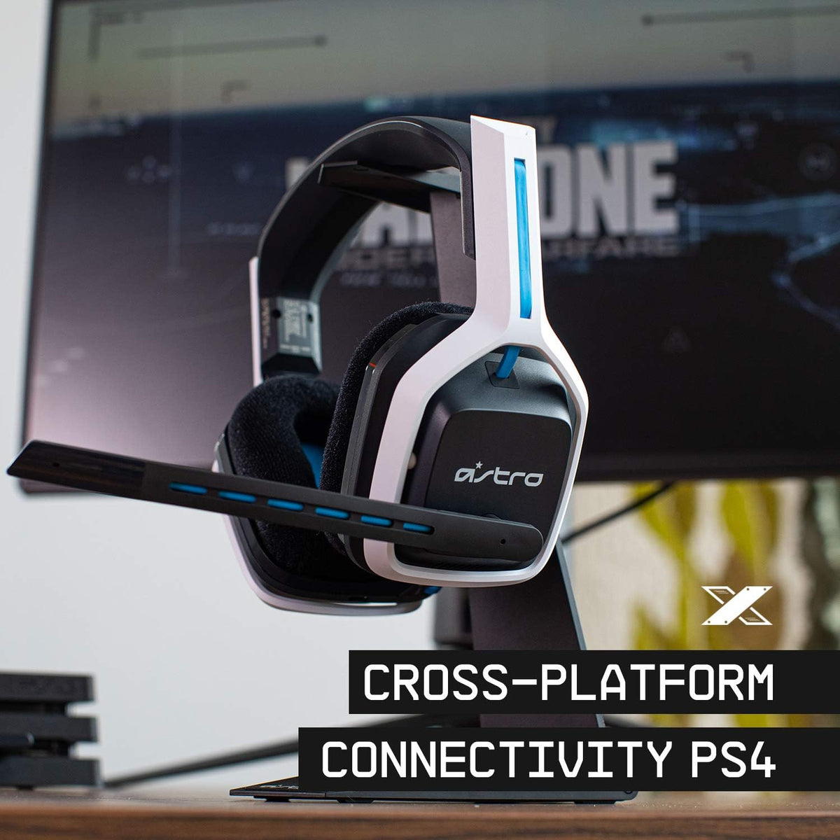 Logitech G ASTRO A20 Gen 2 Gaming Headset — PlayStation / PC — White/Blue
