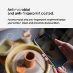 Belkin ScreenForce TemperedGlass Treated Privacy Screen Protector for iPhone 15 Plus & iPhone 14 Pro Max - Slim & Scratch-Resistant - Includes Easy Align Tray for Bubble Free Application