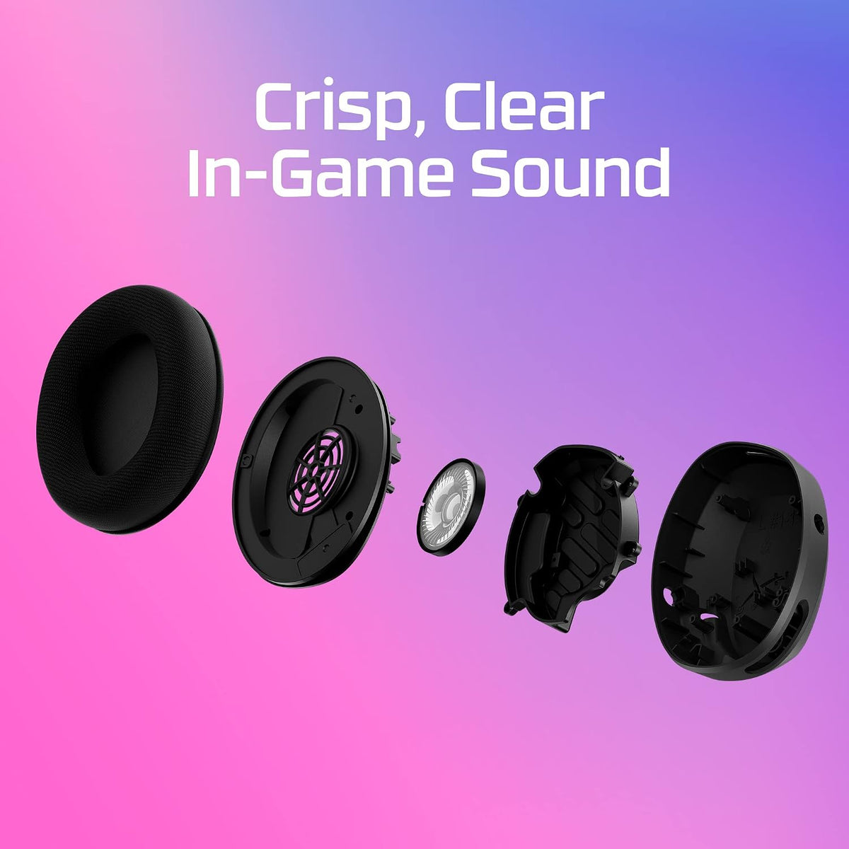 HyperX Cloud Stinger 2 Core DTS Headphone X Spatial Audio Gaming Headset, Black, Medium, Wired — product image 5