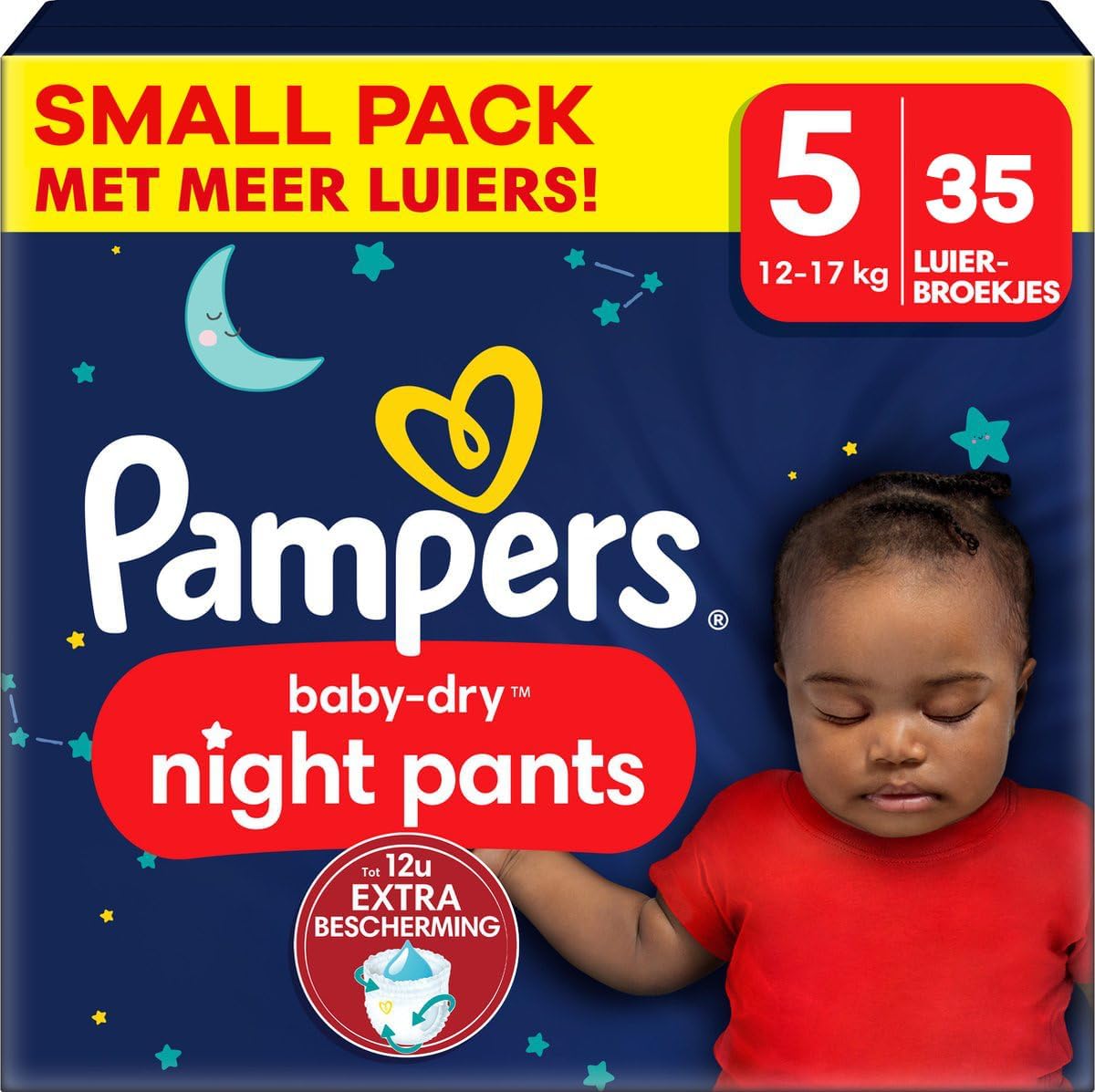 Pampers - Baby Dry Night Pants - Size 5 - Small Pack - 35 Pieces - 12/17 kg