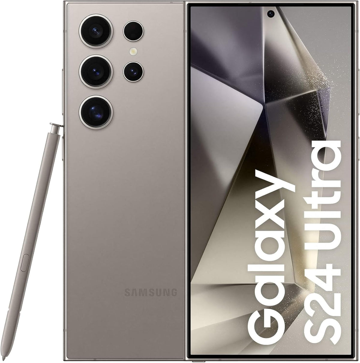 SAMSUNG (Renewed) Galaxy S24 Ultra, 256GB, Gray, 12GB RAM, Android Smartphone, 200MP Camera (International Version)