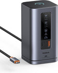 Baseus Docking Station Spacemate Series 11-in-1 Docking Station 3 Monitors with 2 x HDMI 1 x DP 4K @ 60Hz, 3 x USB-A/C 10Gbps, 1Gbps Ethernet, 100W PD — All Grey