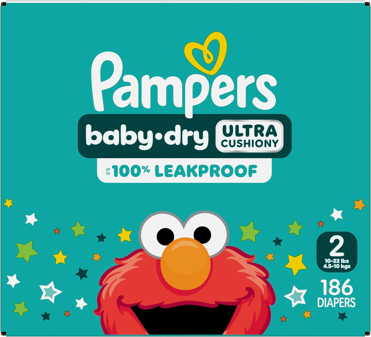 Pampers Baby Dry Diapers Size 2 186 Count