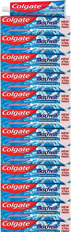 Colgate Max Fresh Cool Mint Toothpaste - 100ml x 12 — front product image