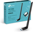 TP-Link USB WiFi Adapter for Desktop PC, AC1300 USB 3.0 Wireless Dual Band Network Adapter with High Gain Antenna(Archer T3U Plus), MU-MIMO, Windows 11/10/8.1/8/7/XP, Mac OS 10.9-10.15