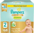 Pampers Ultimate Comfort Premium Taped Diapers 3-8kg Size 2 GP 168 Count