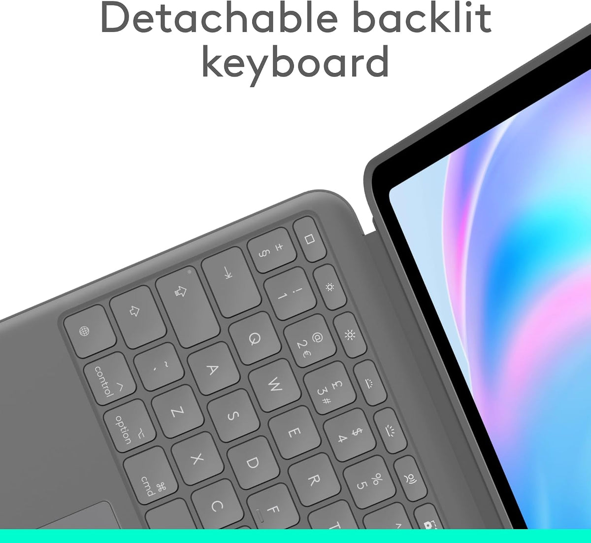 Logitech Combo Touch Keyboard Case for iPad Air 13-inch M2 / M3 — Oxford Grey