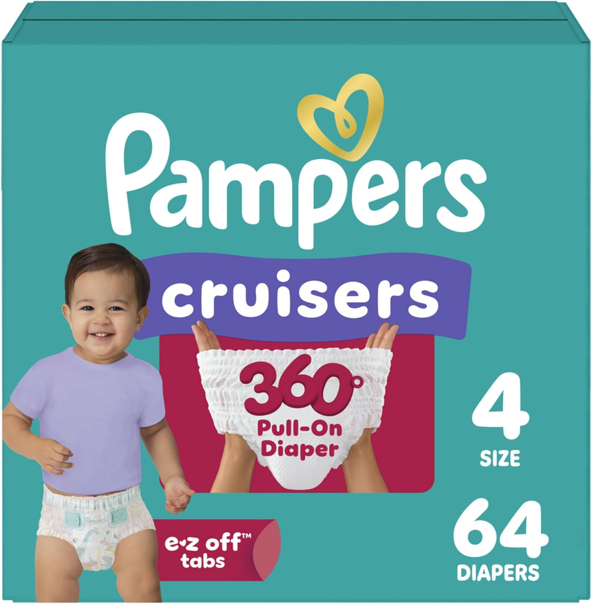 Pampers Cruisers 360 Diapers Size 4 64 Count