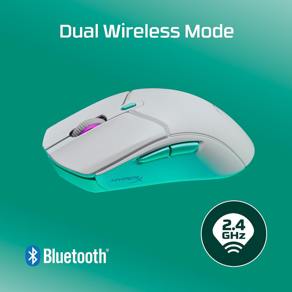 HyperX Pulsefire Haste 2 Core Wireless — White — product image 2