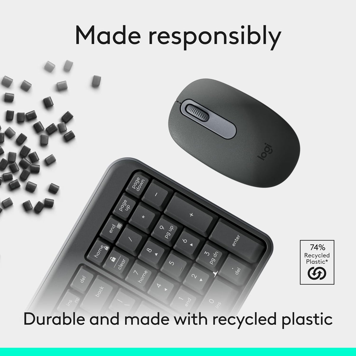 Logitech MK250 Keyboard and Mouse Combo — Graphite