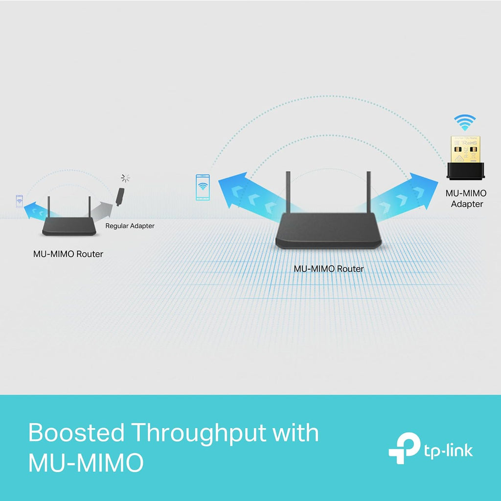 TP-Link AC1300 Nano Wireless MU-MIMO USB 2.0 Adapter, Dual-Band, Miniature Design, Supports Windows 10/8.1/8/7, Mac OS 10.15 and earlier, Highly Secure WPA3, Easy Setup (Archer T3U Nano)