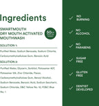 SmartMouth Dry Mouth Zinc Activated Mouthwash Single Packs, Mint, 50 Count — additional product view 7