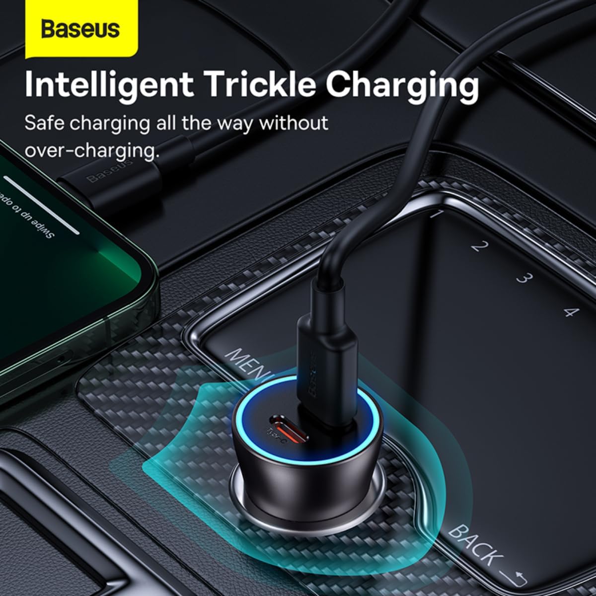 Baseus Golden Contactor Pro PD 40W Dual Fast USB C Car Charger, Fast Car Power Adapter