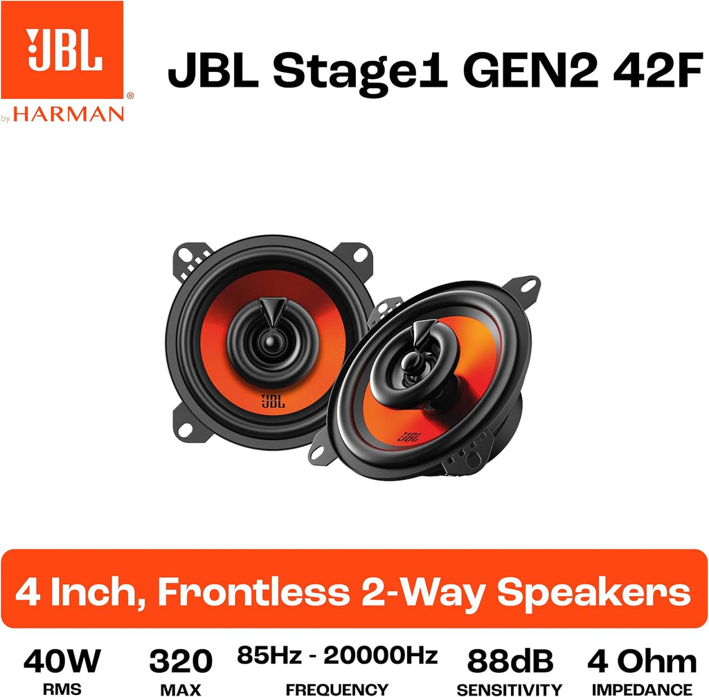 JBL Stage1 GEN2 42F 4-Inch Car Speakers — Pair