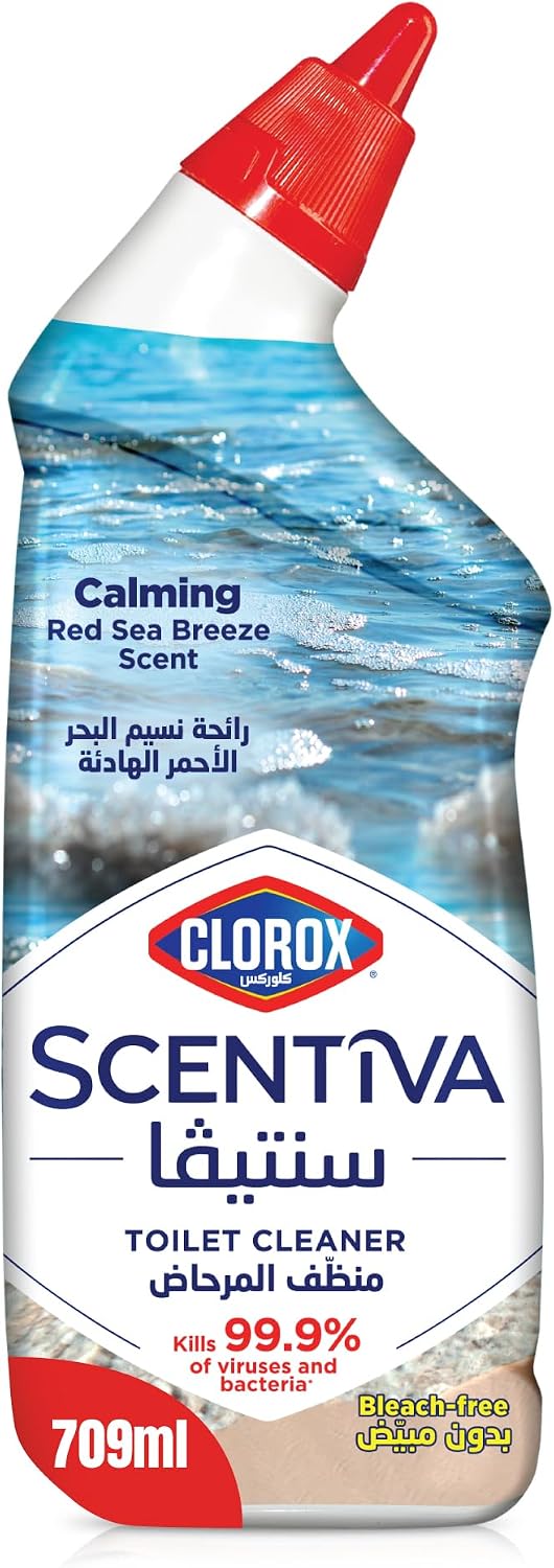 Clorox Scentiva Disinfectant Floor Cleaner 709ml, Red Sea Breeze, Kills 99.9% of Viruses and Bacteria, Bleach Free — front product image