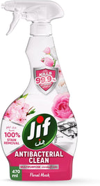 JIF Antibacterial Clean Multipurpose Spray, Floral Musk, 470ml — front product image