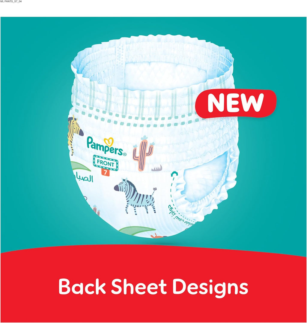 Pampers Rash Protection Culotte Pants Diapers 20+kg Size 7 Box 62 Count
