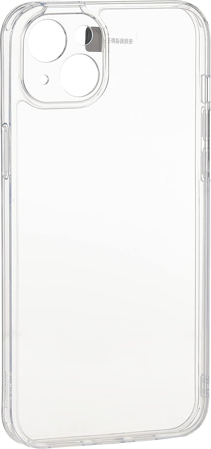 Baseus SuperCeramic Series Glass Case for iP 14 Plus (Pack of 1 with full coverage tempered glass screen protector and cleaning kit), Clear — Clear