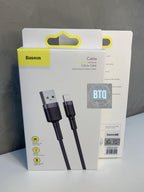 Baseus Cafule USB Cable for Lightning, 1.5A, 2m, Gray/Black — Grey + Black