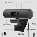 Logitech BRIO 500 Webcam and MK540 Combo Bundle — Black