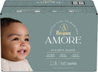 Pampers Amore, Size 3 (13-26 lbs), 66 Count, Our Best Diaper – Hypoallergenic & Fragrance Free, Up to 100% Leakproof, Soft as Cashmere