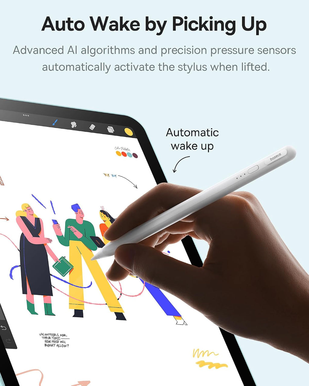 Baseus Smooth Writing 3 Stylus for iPad — White
