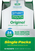 SmartMouth Original Zinc Activated Mouthwash Single Packs, Mint, 10 Count — front product image